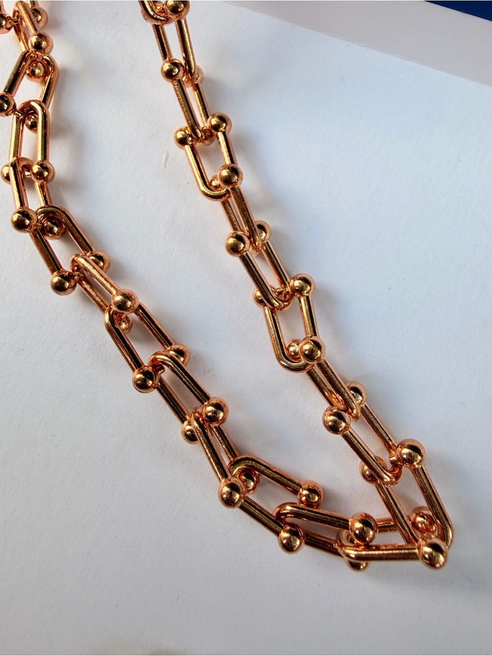 Necklaces Rose Gold Link Necklace U Shape
